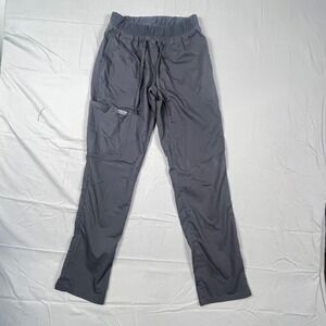 Cherokee Workwear Scrubs Pants Drawstring Waist Black size XS measurements